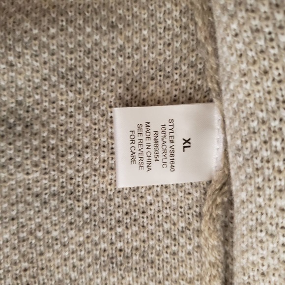 ADRIENNE VITTADINI color black knit open cardigan sweater XL - Picture 11 of 11